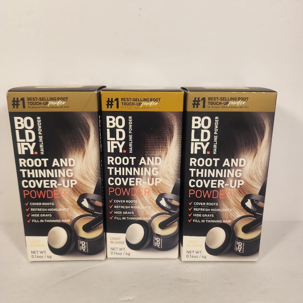 3-Boldify Hairline Powder Light Blonde Root & Thinning Cover-Up Exp 7/27 & 7/28